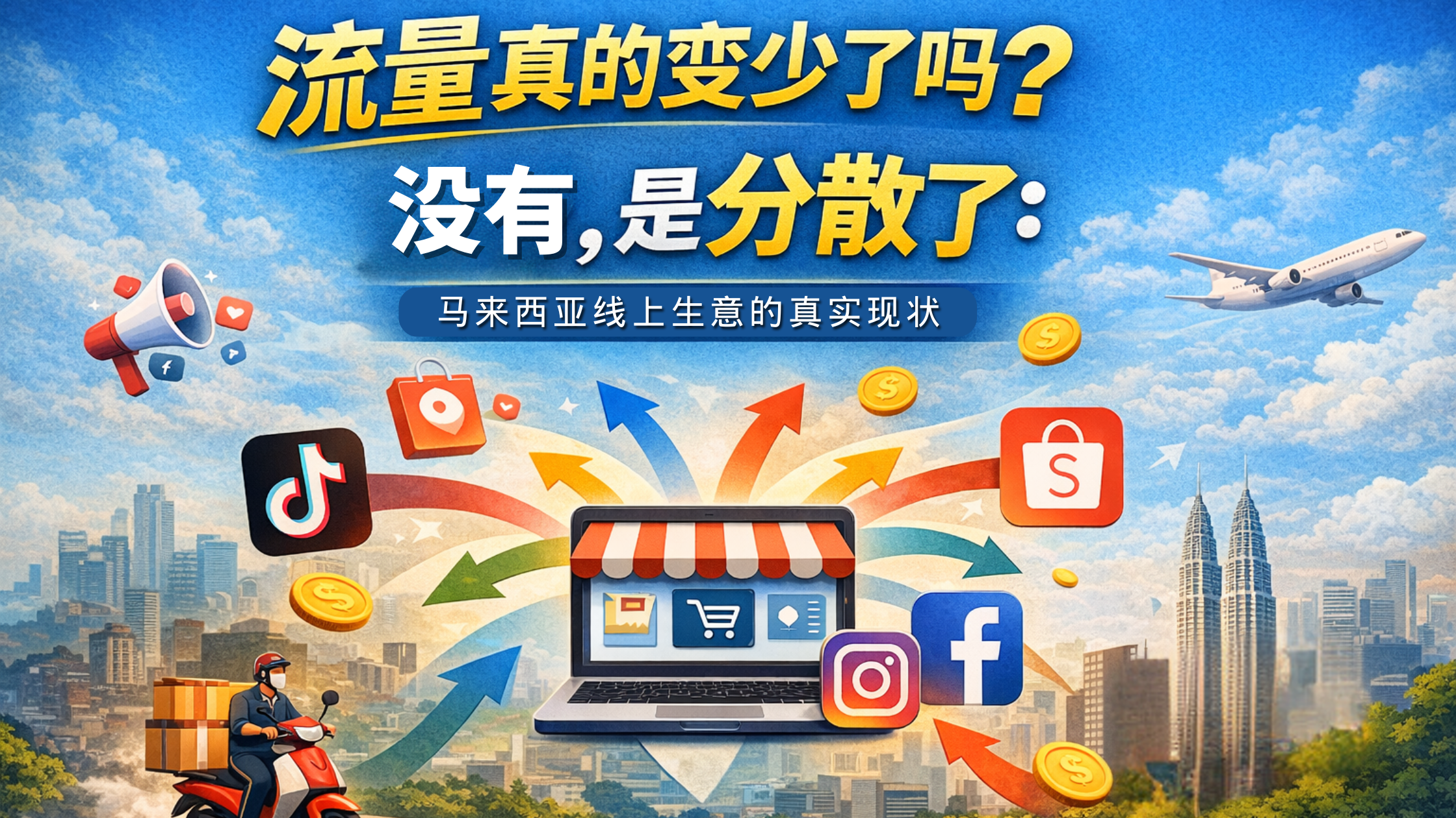 流量真的变少了吗？没有，是分散了：马来西亚线上生意的真实现状